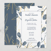 Eucalyptus & Gold Waterverf Tuin Vrijgezellenfeest Kaart (Voorkant / Achterkant)