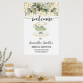 Eucalyptus Gold welkomstthee Vrijgezellenfeest Poster (Keuken)
