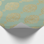  EUCALYPTUS GOLD WRAPPEPAPIER VAN LUXE CADEAUPAPIER (Hoek)