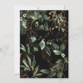 Eucalyptus Golden Boho Elegant Onyx Pampas Black S Save The Date (Achterkant)