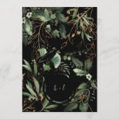 Eucalyptus Golden Boho Elegant Onyx Pampas Black Save The Date (Achterkant)