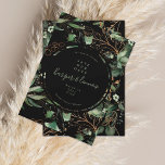 Eucalyptus Golden Boho Elegant Onyx Pampas Black Save The Date<br><div class="desc">Eucalyptus Golden Boho Elegant Onyx Pampas Black behalve de datum</div>