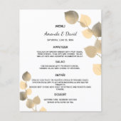 Eucalyptus golden botanical Weddenschap Menu (Voorkant)
