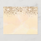 Eucalyptus golden budget bruiloft behalve datum flyer (Achterkant)