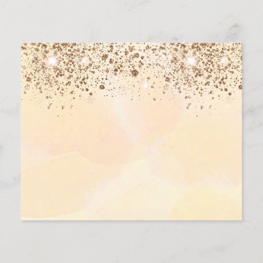 Eucalyptus golden budget bruiloft behalve datum flyer (Achterkant)