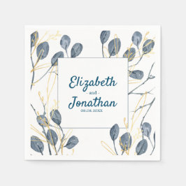 Eucalyptus Golden Garden Floral Wedding Servet