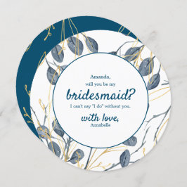 Eucalyptus Golden Garden zal je mijn Bridesmaid zi Kaart