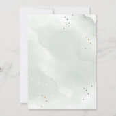 Eucalyptus Golden Greenery Wedding Kaart (Achterkant)