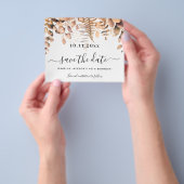 Eucalyptus golden herfst verjaardag behalve de dat flyer (Hand)