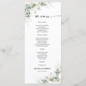 Eucalyptus Goud Baby shower Menu (Voorkant)