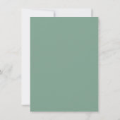 Eucalyptus Goud Bruidsbrunch Bruidsuitnodiging Kaart (Achterkant)