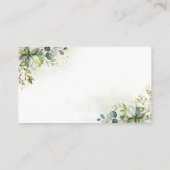 Eucalyptus Goud Bruidsfeest Deel een recept kaart (Achterkant)