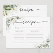 Eucalyptus Goud Bruiloftsreceptie Groot Receptkaar Kaart (Voorkant / Achterkant)
