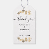 Eucalyptus goud dank je trouw  cadeaulabel (Achterkant)