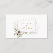 Eucalyptus Goud Geometrisch Vlak De Kaart van de H Plaatskaartje (Achterkant)