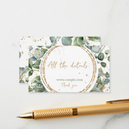 Eucalyptus goud glitter Code 02 alle details Informatiekaartje