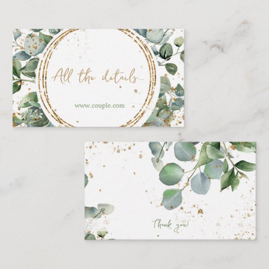 Eucalyptus goud glitter Code 02_b Alle details Informatiekaartje (Voorkant / Achterkant)