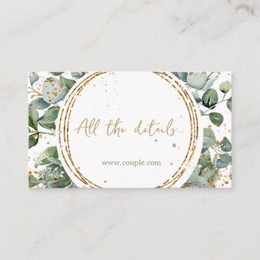 Eucalyptus goud glitter Code 02_b Alle details Informatiekaartje (Voorkant)