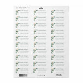 Eucalyptus Goud Groen Afstuderen Etiket (Full Sheet)