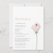 Eucalyptus Goud Modern Monogram Bruiloft Alles in Kaart (Achterkant)