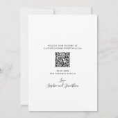 Eucalyptus Goud Moderne Kalligrafie Bruiloft Save The Date (Achterkant)