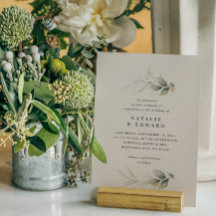Eucalyptus goud moderne minimale elegante bruiloft
