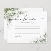Eucalyptus Goud Vrijgezellenfeest Advies Kaart (Voorkant / Achterkant)