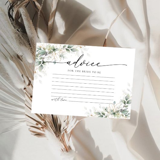 Eucalyptus Goud Vrijgezellenfeest Advies Kaart