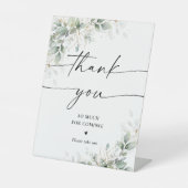 Eucalyptus Goud Vrijgezellenfeest Dank je teken Reclamebord Met Voetstuk (Voorkant)