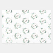 Eucalyptus goudcirkel logo inpakpapier (Voorkant 2)