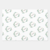 Eucalyptus goudcirkel logo inpakpapier (Voorkant)