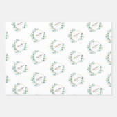 Eucalyptus goudcirkel logo inpakpapier vel (Voorkant 3)