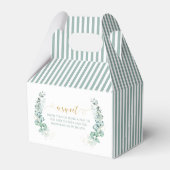 Eucalyptus gouden baby shower dank u gunst doos bedankdoosjes (Achterkant)