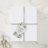 Eucalyptus Gouden Bladeren Bruiloft Cadeaulabel (Met Touw)
