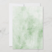 eucalyptus gouden bloemenquinceañera Uitnodiging (Achterkant)