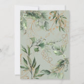 Eucalyptus Gouden Boho Moderne Herfst Pampas Cirke Save The Date (Achterkant)