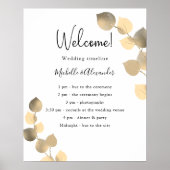 Eucalyptus gouden bruiloft poster (Voorkant)