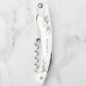 Eucalyptus Gouden Bruiloftsfeest Kelner Kurkentrek Kurkentrekker (Voorkant)