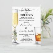 Eucalyptus Gouden Bubbels & Bourbon Koppels Douche Kaart (Staand voorkant)