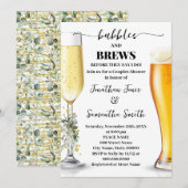 Eucalyptus & gouden bubbels en brouwsels Koppels D Kaart (Voorkant / Achterkant)