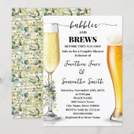 Eucalyptus & gouden bubbels en brouwsels Koppels D Kaart