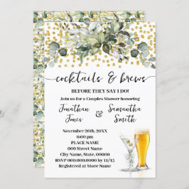 Eucalyptus Gouden Cocktails en Brews Koppels Douch Kaart