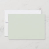 Eucalyptus Gouden Glitter - Green Wedding RSVP 1 Kaartje (Achterkant)