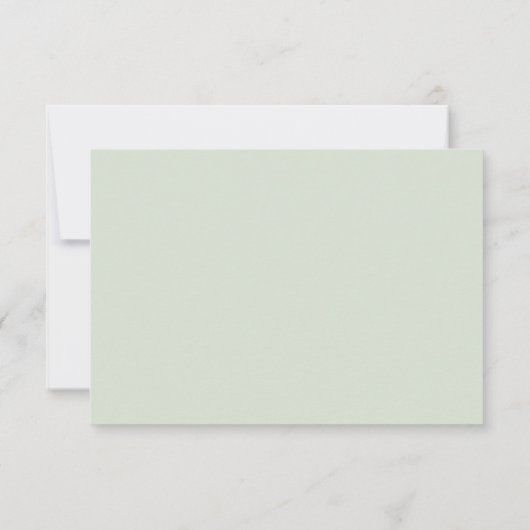 Eucalyptus Gouden Glitter - Green Wedding RSVP 1 Kaartje (Achterkant)