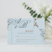 Eucalyptus Gouden Glitter - Green Wedding RSVP 2 (Staand voorkant)