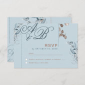Eucalyptus Gouden Glitter - Green Wedding RSVP 2 (Voorkant / Achterkant)