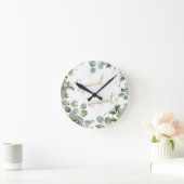 Eucalyptus gouden glitter klok 2 (Huis)