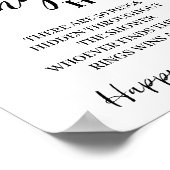 Eucalyptus Gouden Glitter Ring Hunt Douche Spel Te Poster (Hoek)