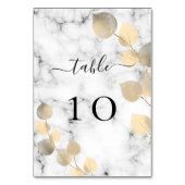 Eucalyptus gouden marmerelegant kaart (Achterkant)