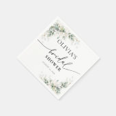 Eucalyptus gouden Vrijgezellenfeesten servet (Hoek)